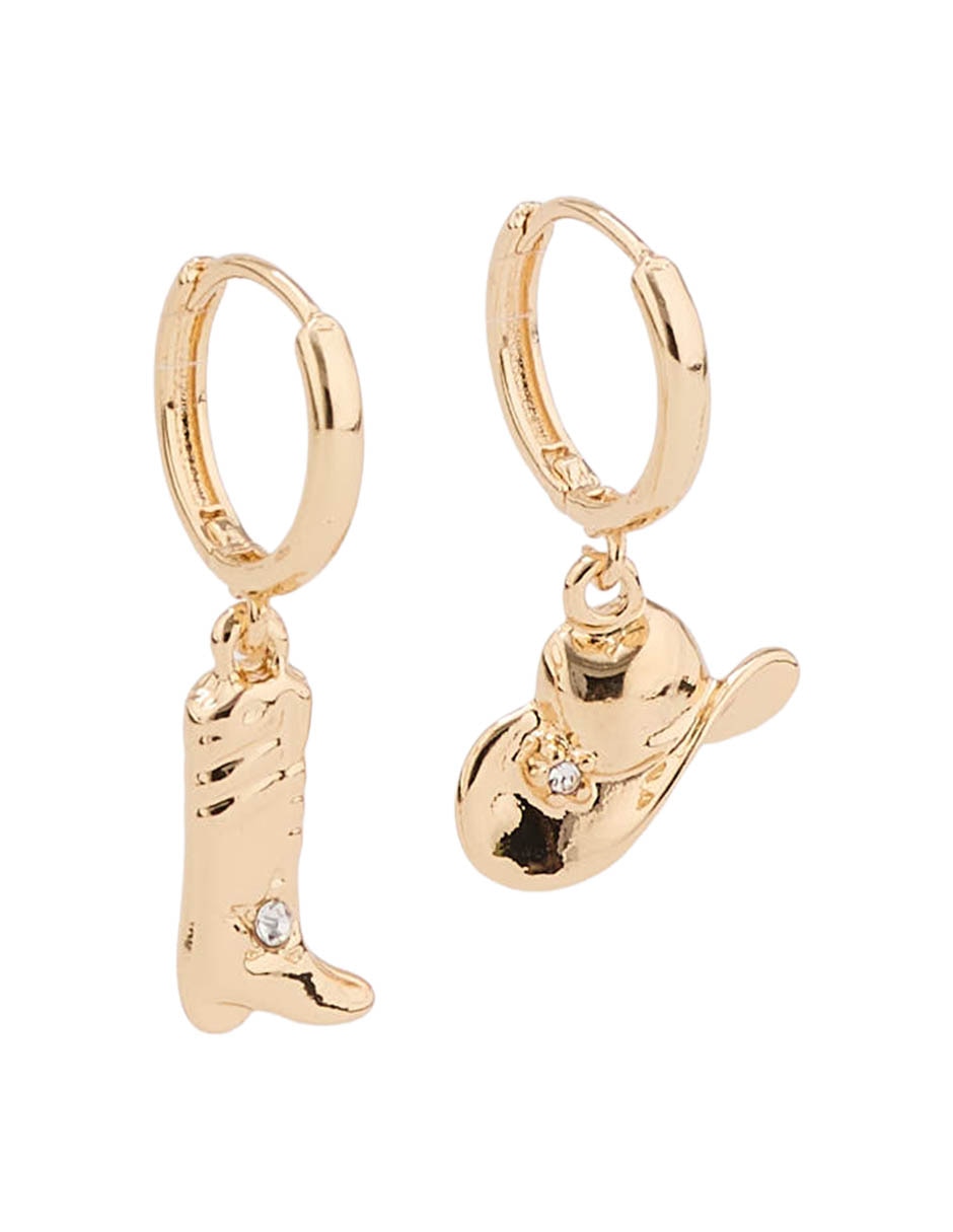 Aretes cortos that's it con acabado brillante