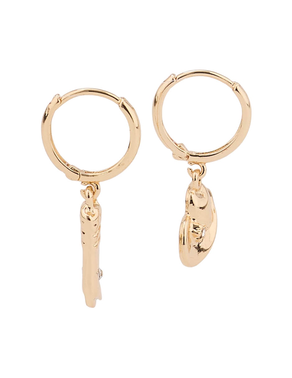 Aretes cortos that's it con acabado brillante