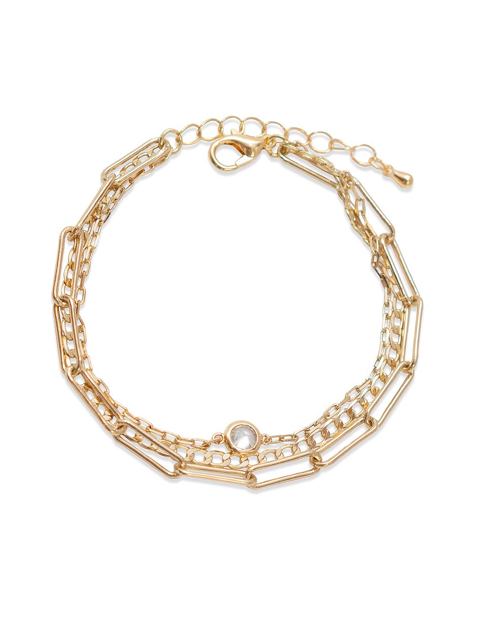 Pulsera con cristal acabado lustre 2