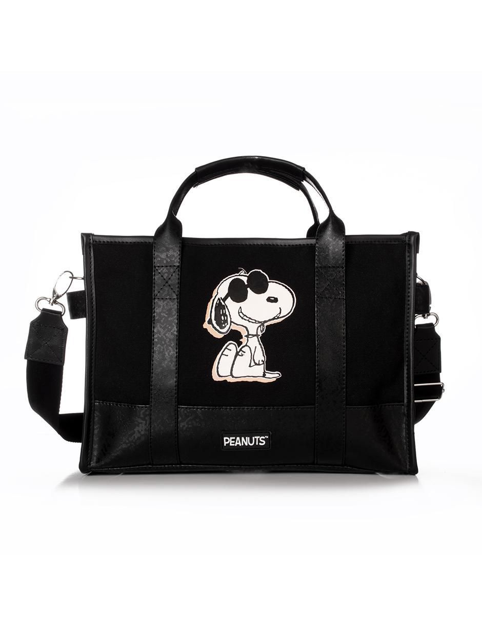 Bolsa crossbody Black Varnish Snoopy para mujer