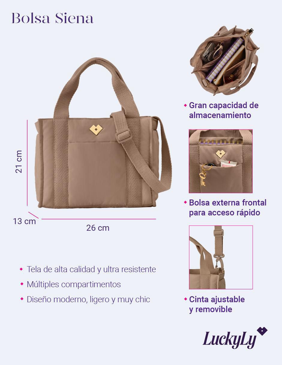 Bolsa crossbody Siena para mujer 11