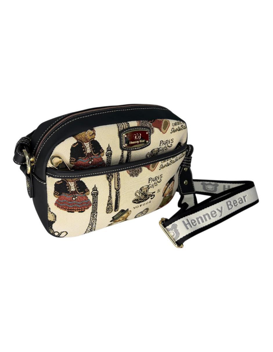 Bolsa crossbody Paris Bear para mujer 5
