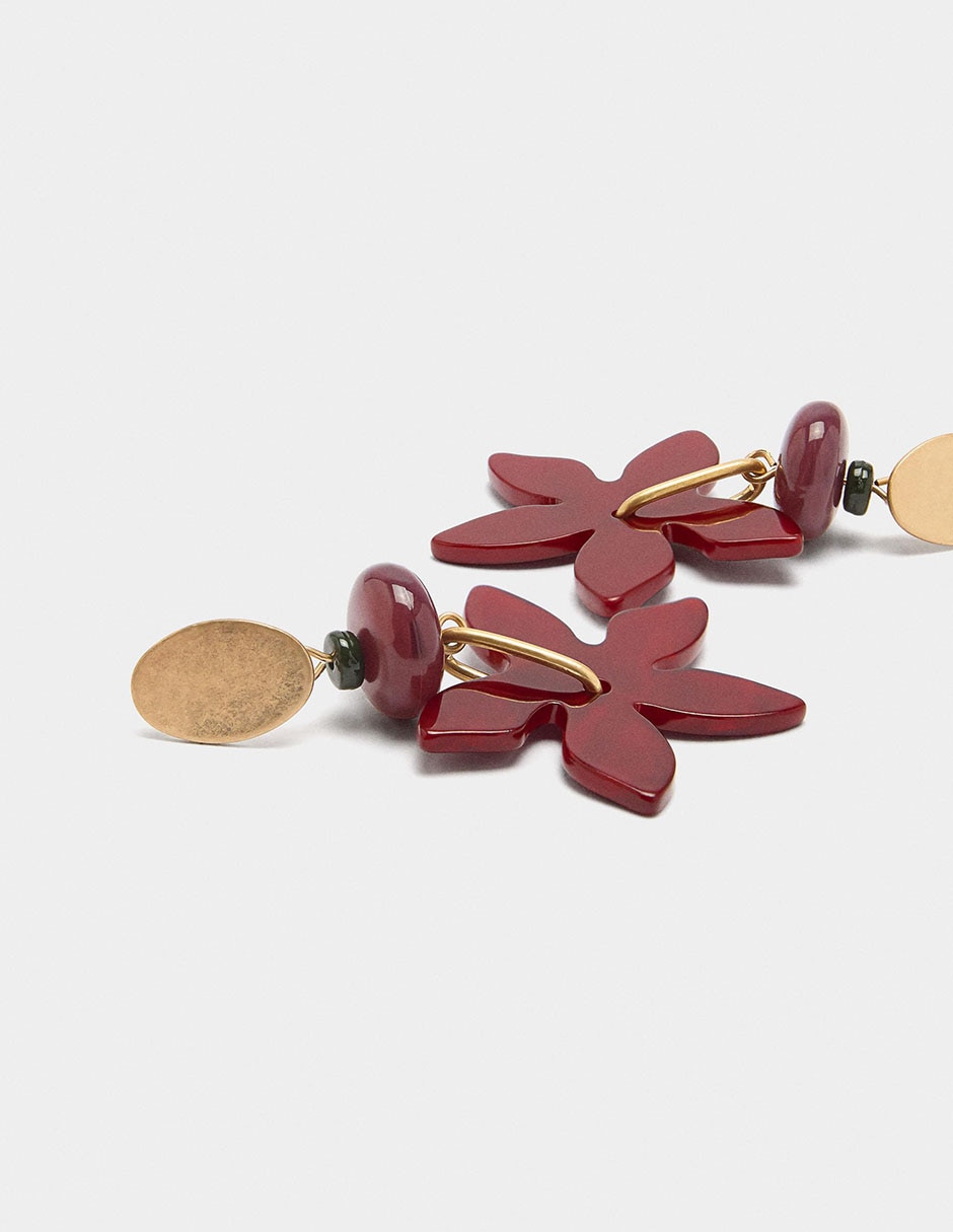 Arete individual de flor 3