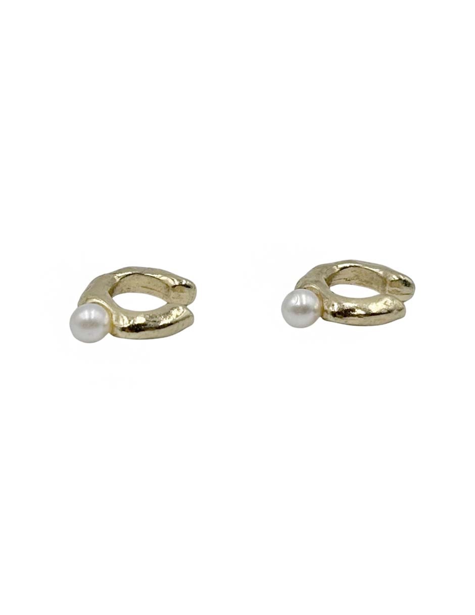Aretes ear cuff Map con acabado pulido
