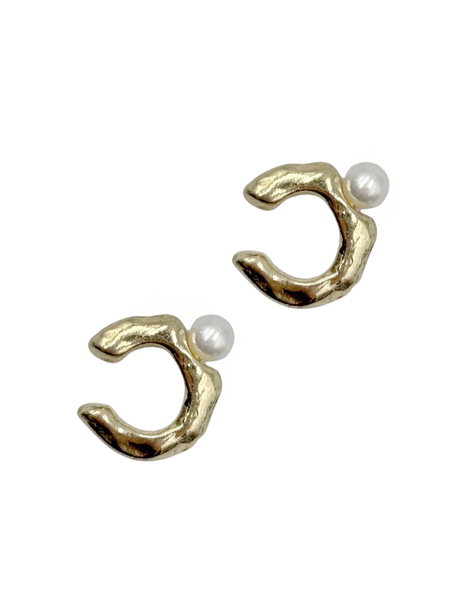 Aretes ear cuff Map con acabado pulido
