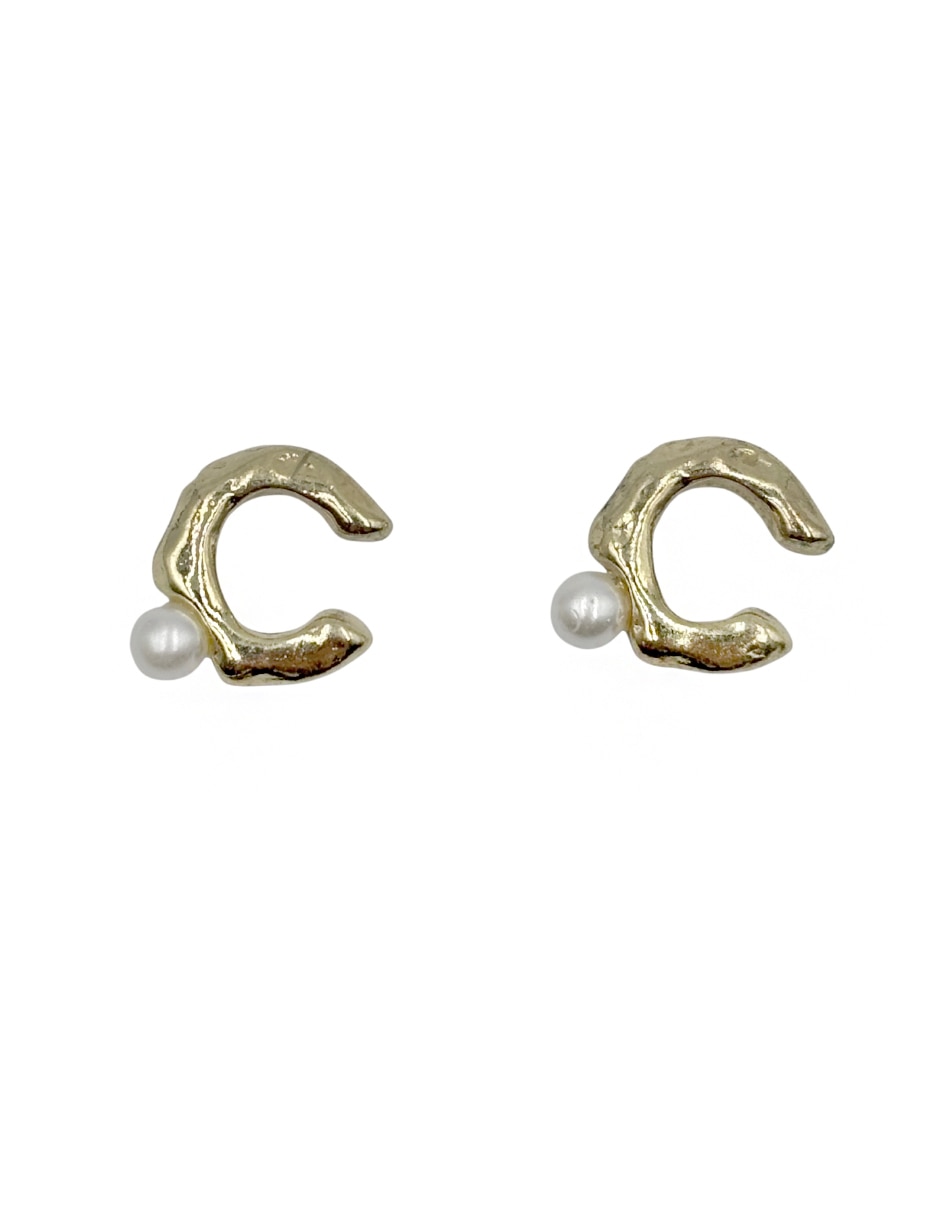Aretes ear cuff Map con acabado pulido