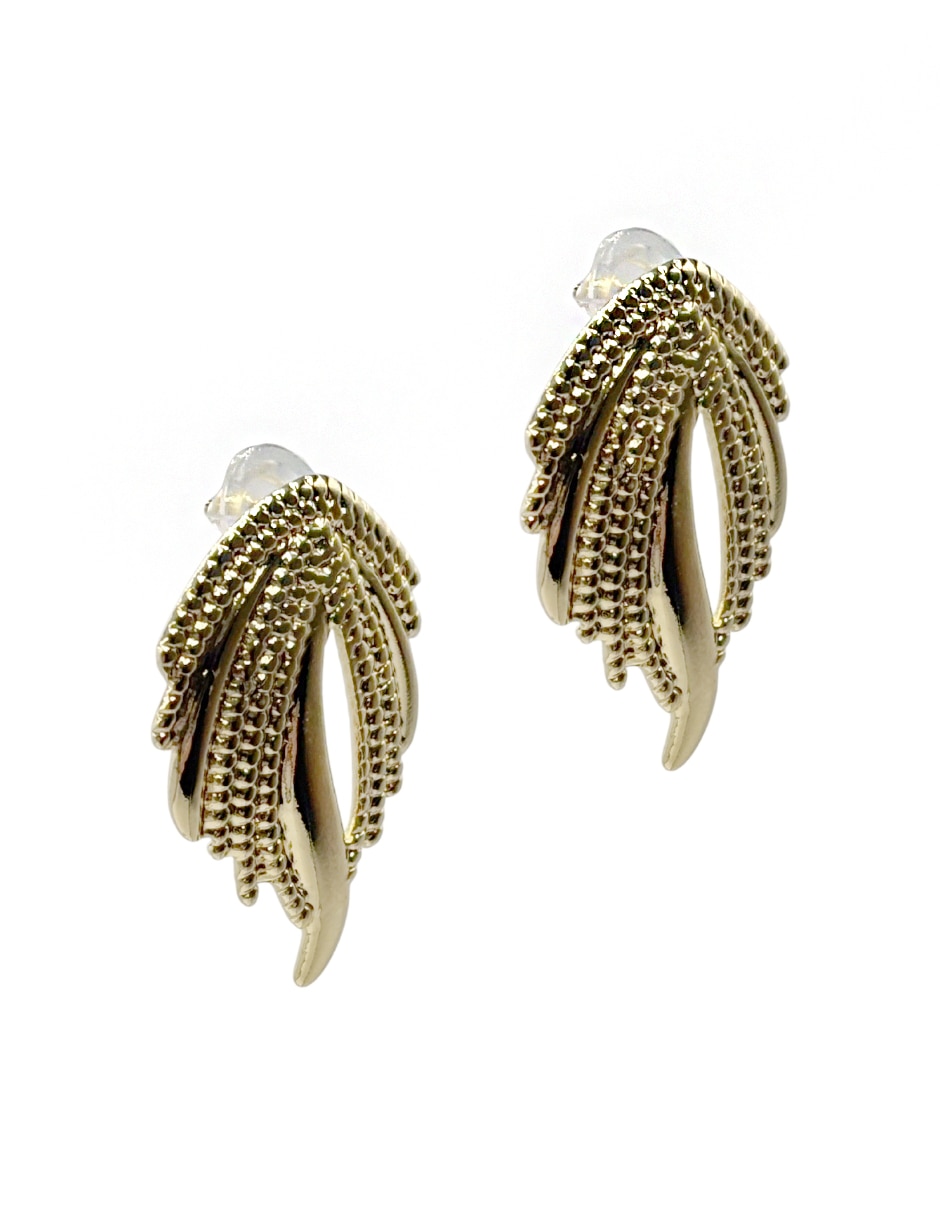 Aretes largos de hoja 7