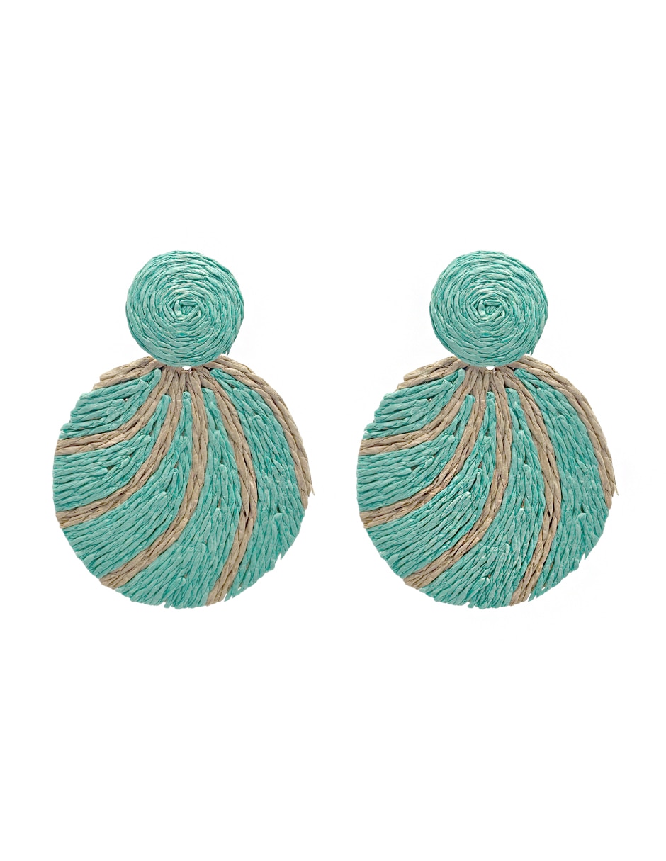 Aretes circulares con acabado texturizado