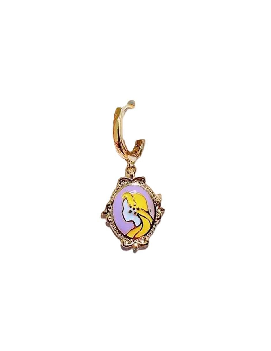 Set de aretes Rapunzel de oro laminado 9 k con acabado pulido 2