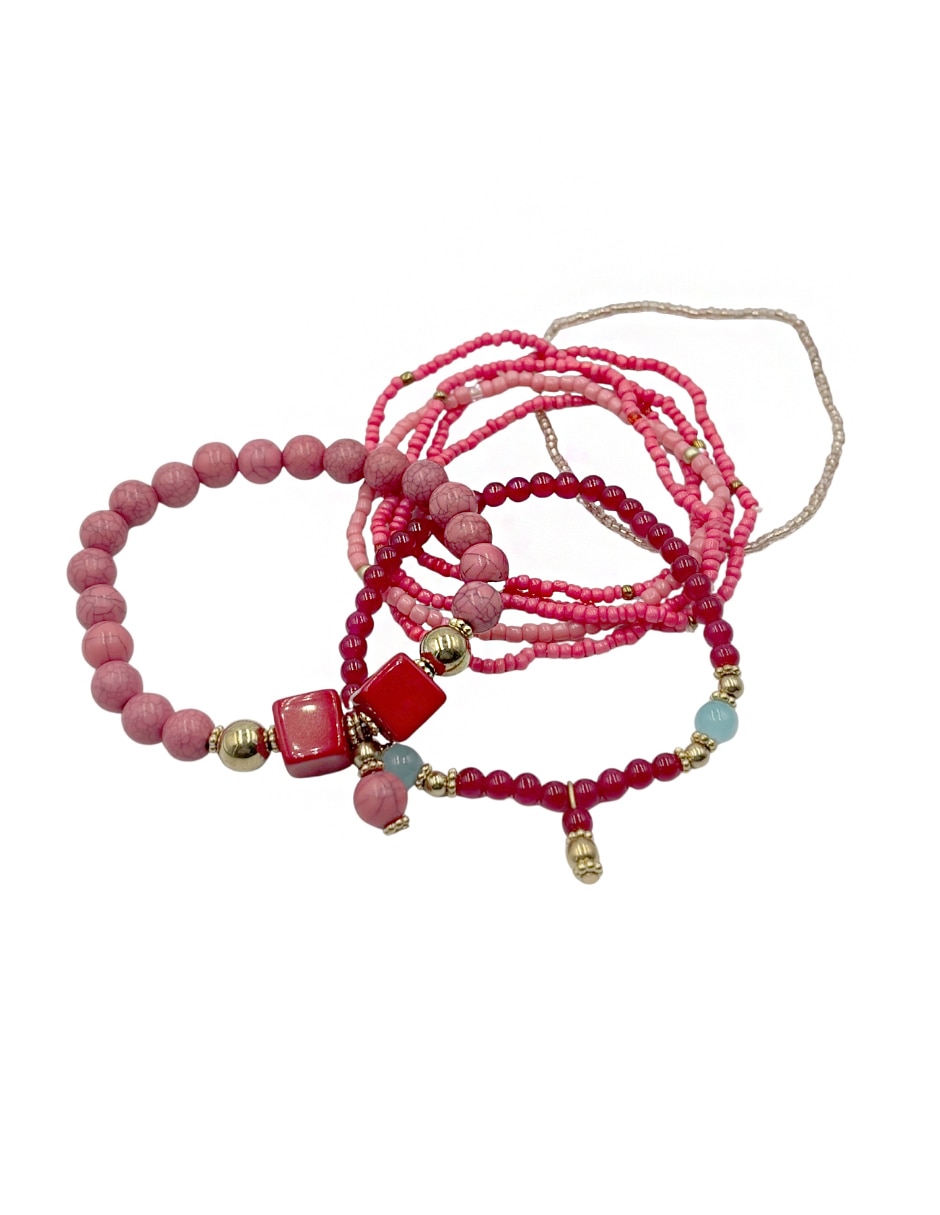 Set de brazalete map de acrilico acabado liso
