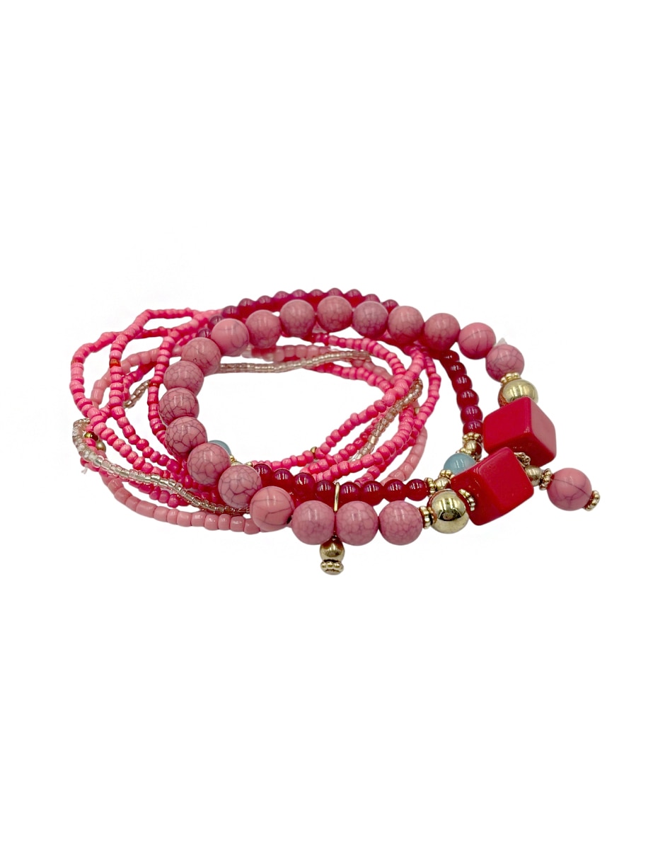 Set de brazalete map de acrilico acabado liso