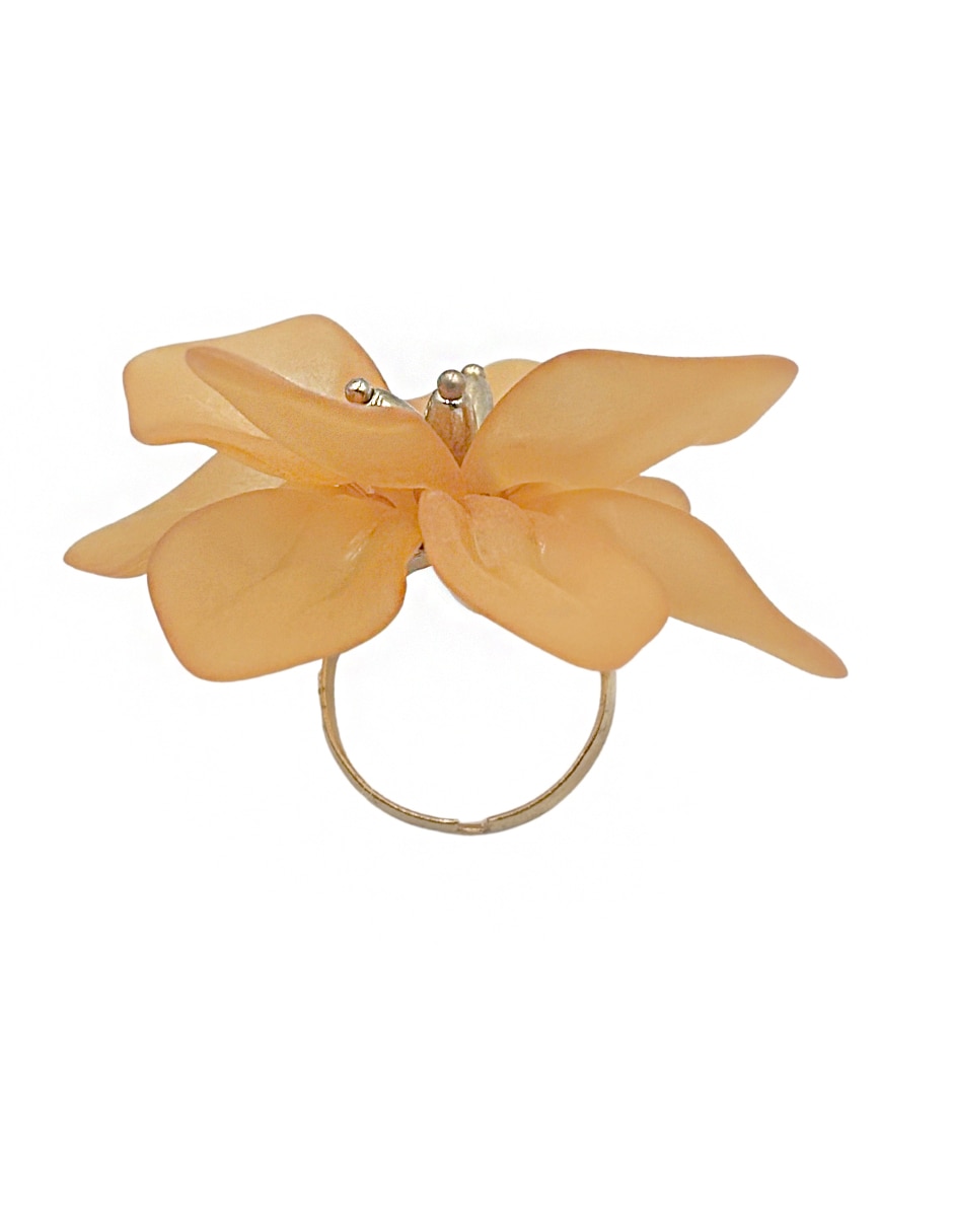 Anillo de flor Map acabado mate