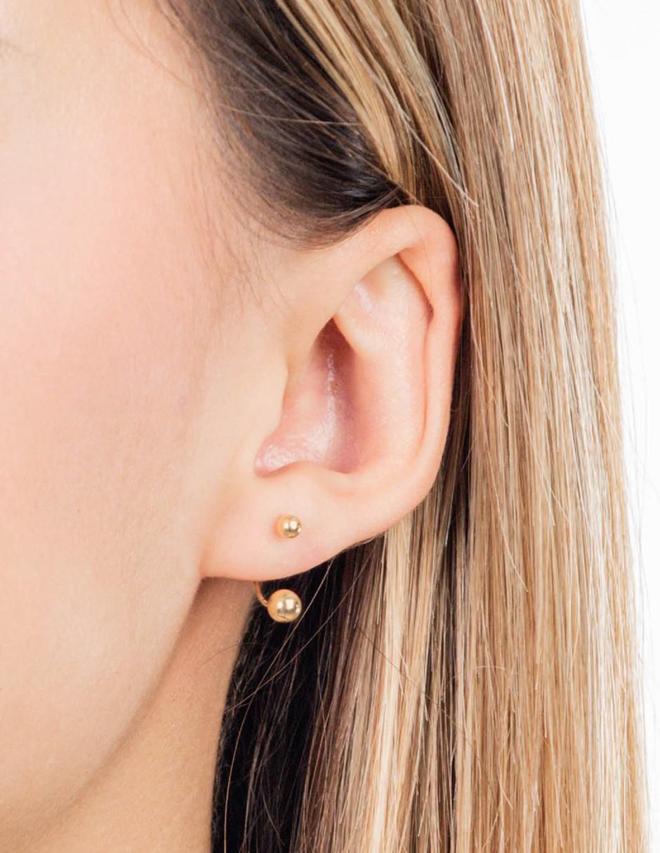 Piercing redondo Lenna de oro 10 K