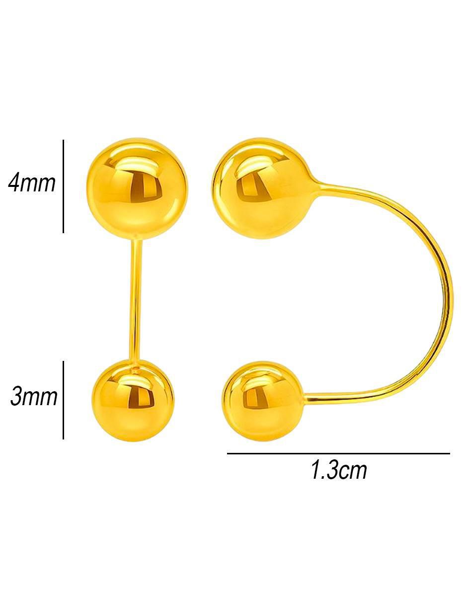 Piercing redondo Lenna de oro 10 K