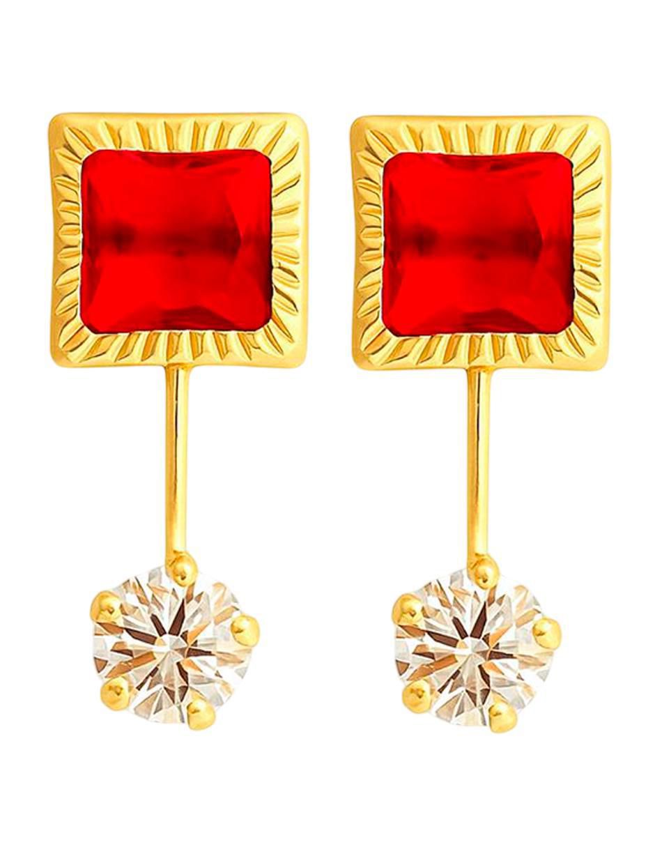 Piercing cuadrado de oro 14 K con acabado pulido