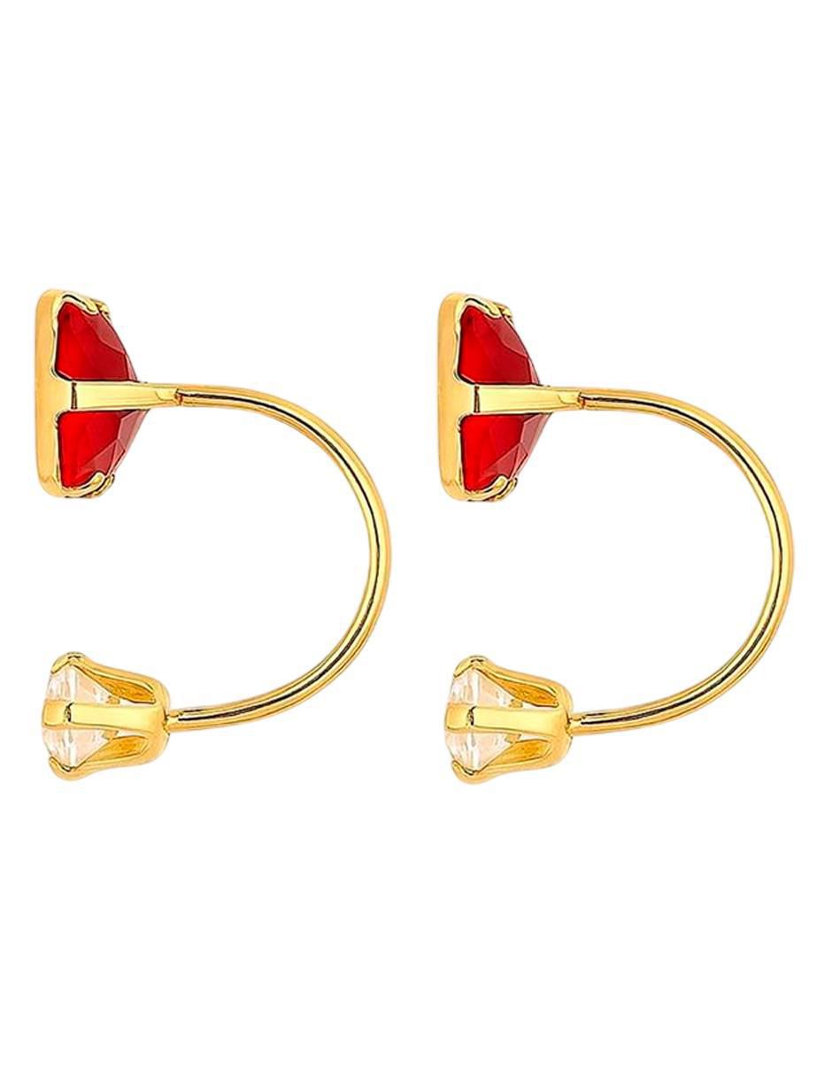 Piercing cuadrado de oro 14 K con acabado pulido 4