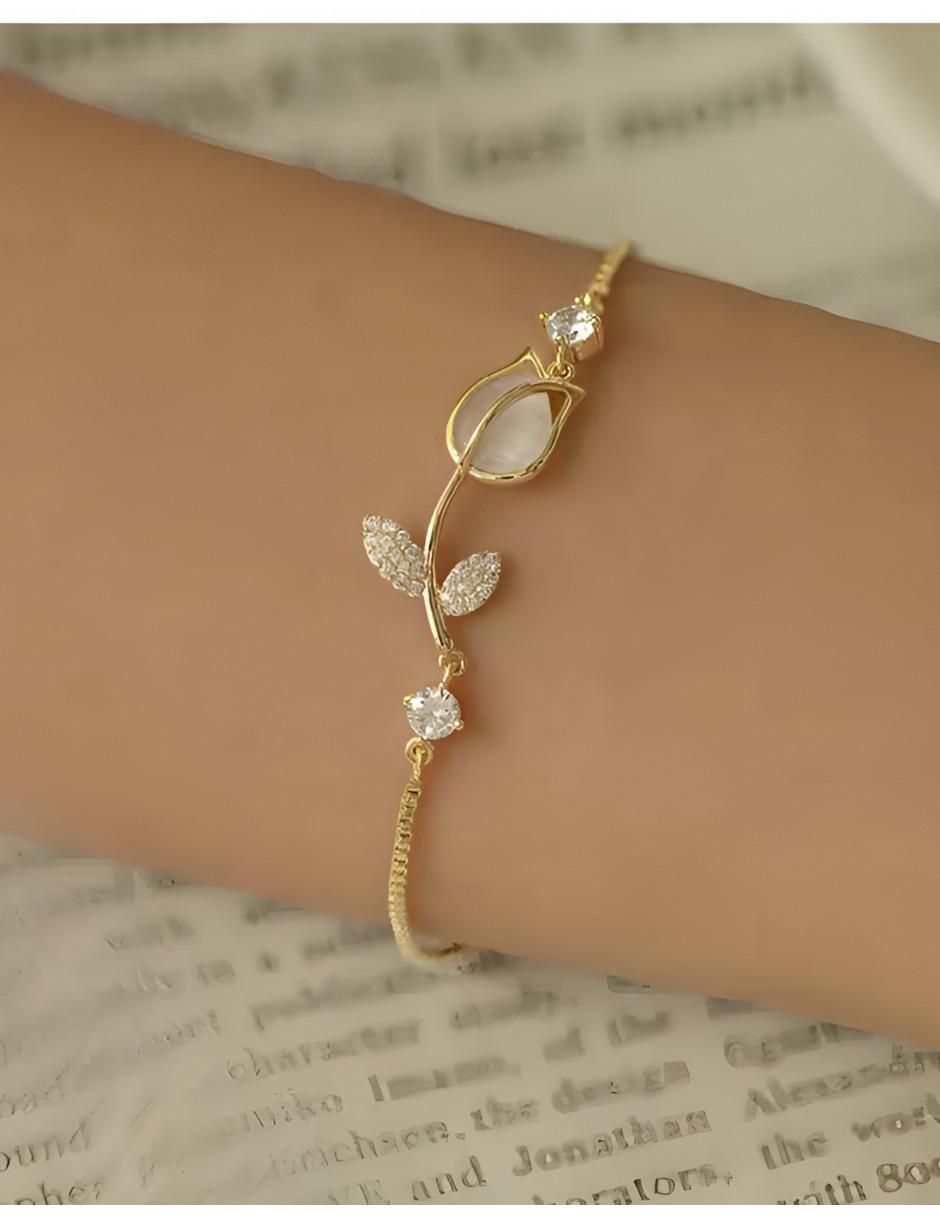 Pulsera acabado chapa de oro 2