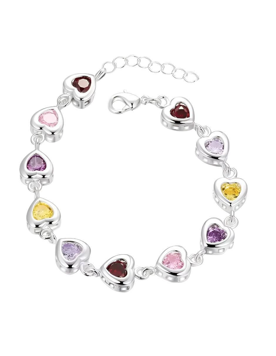 Pulsera con cristal acabado brillante