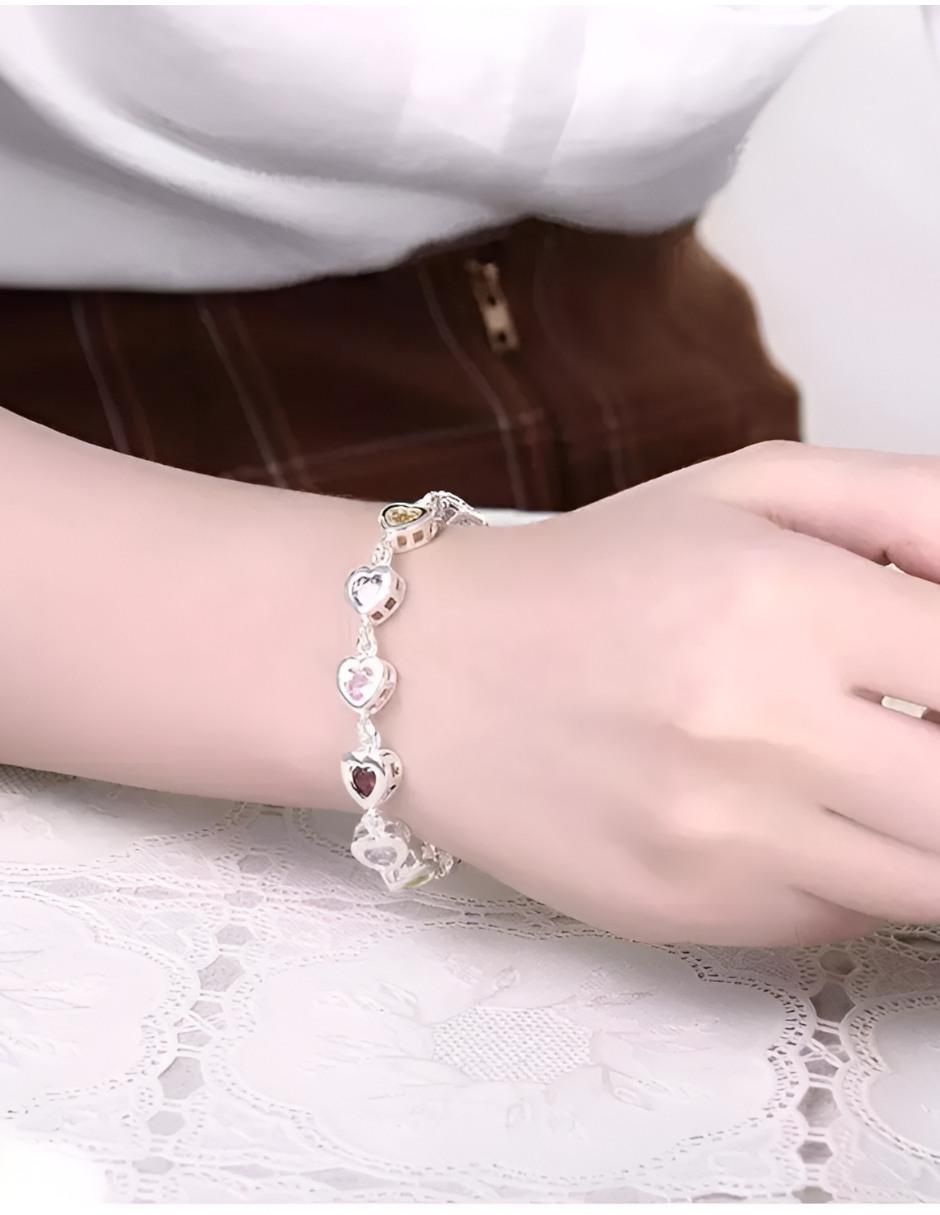 Pulsera con cristal acabado brillante 2