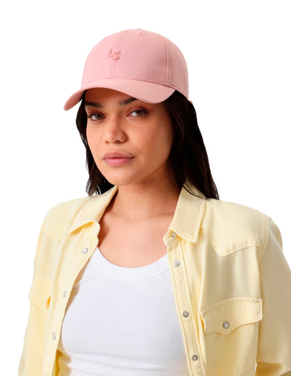 Gorra visera curva correa ajustable casual para mujer 4