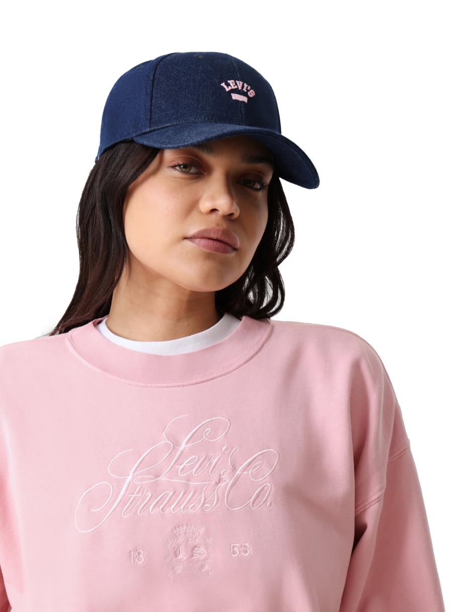 Gorra visera curva correa ajustable casual para mujer 5