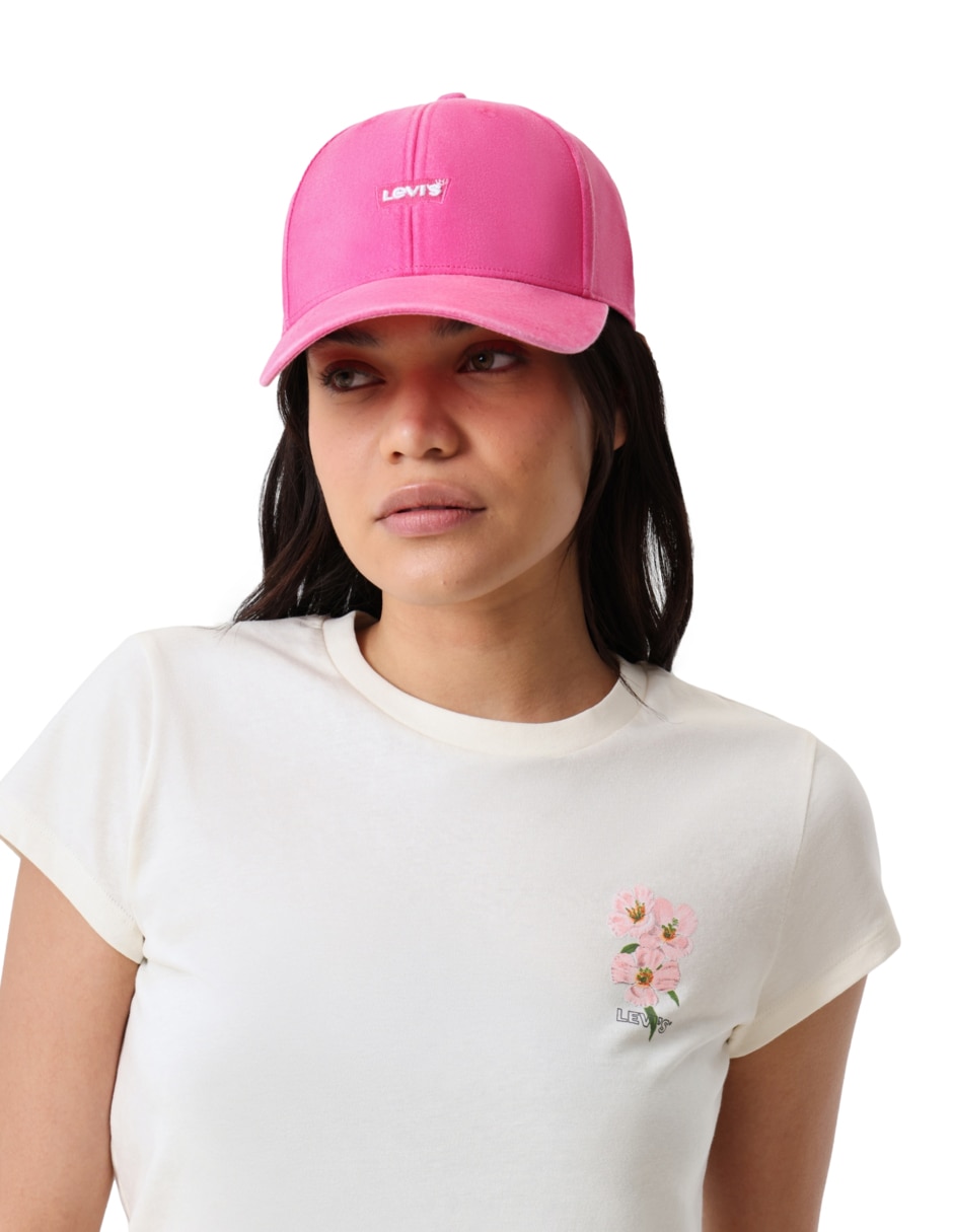 Gorra visera curva correa ajustable casual para mujer 2