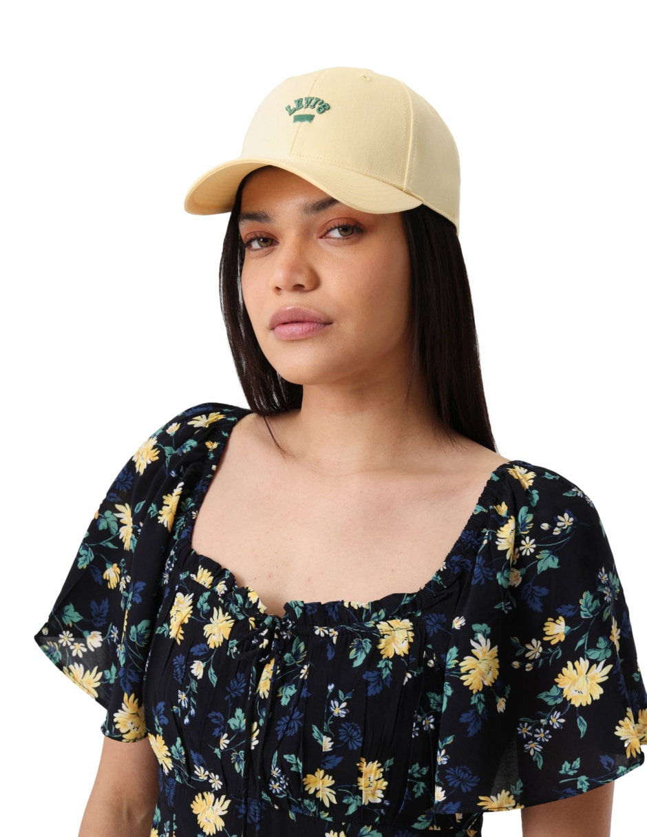 Gorra visera curva correa ajustable casual para mujer 5