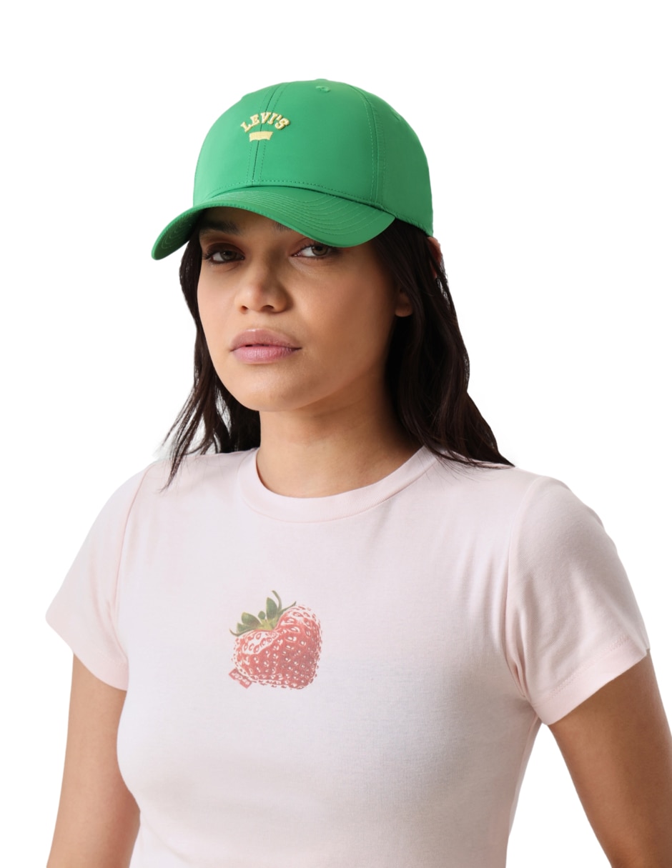 Gorra visera curva correa ajustable casual para mujer 5