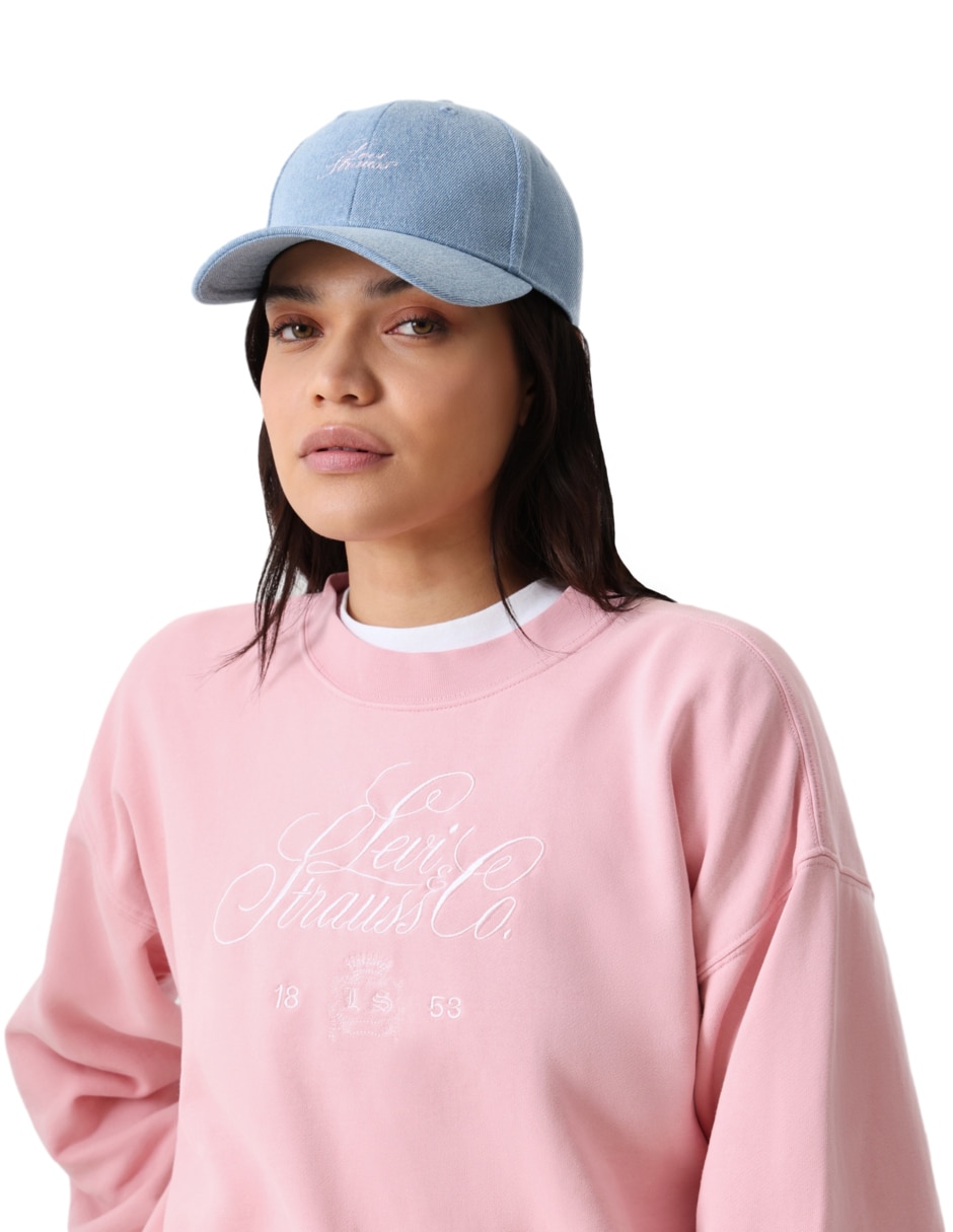 Gorra visera curva correa ajustable casual para mujer 4
