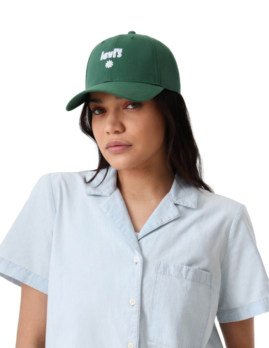 Gorra visera curva correa ajustable para béisbol para mujer 2