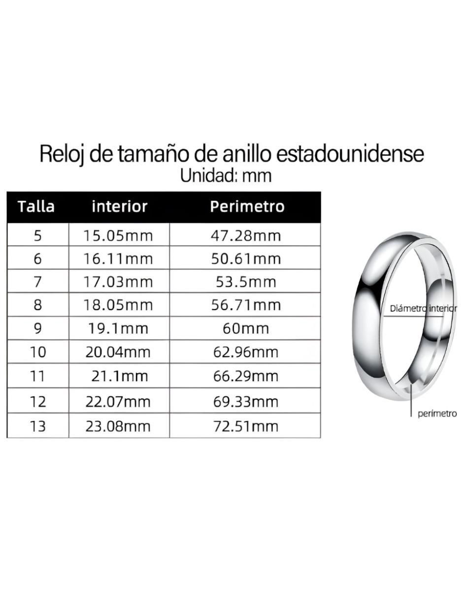 Anillo circular brillante 6