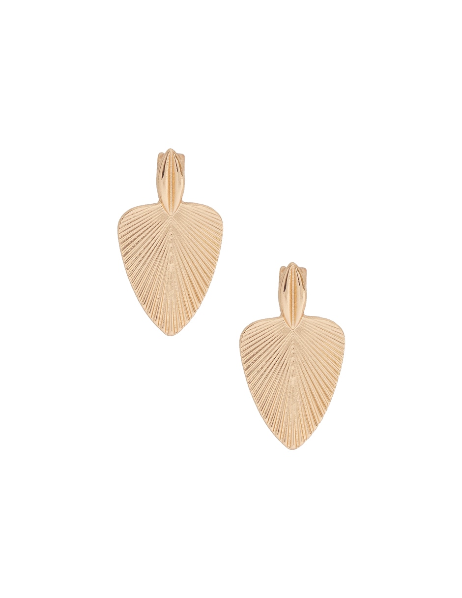 Aretes de corazón con acabado lustre Aretes de corazón con acabado lustre
