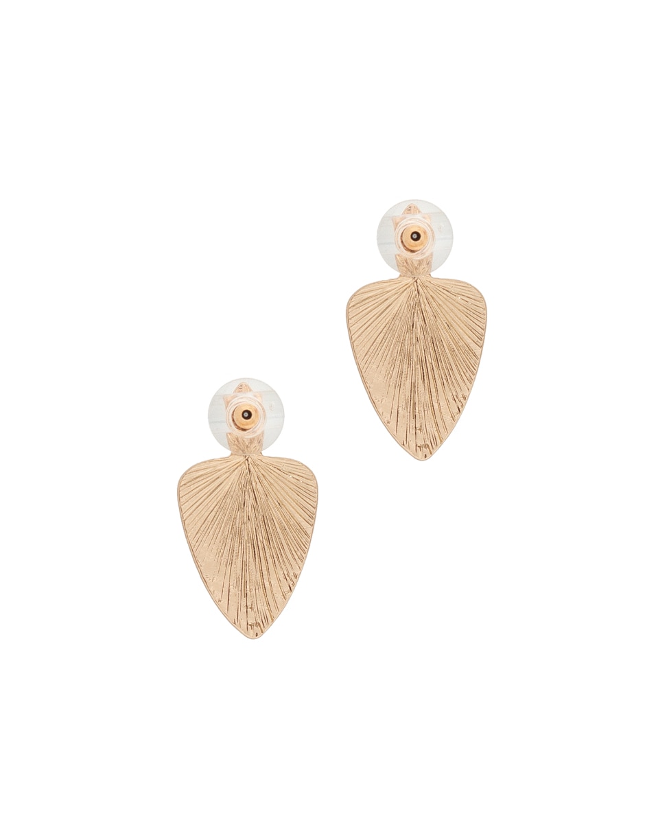Aretes de corazón con acabado lustre 2