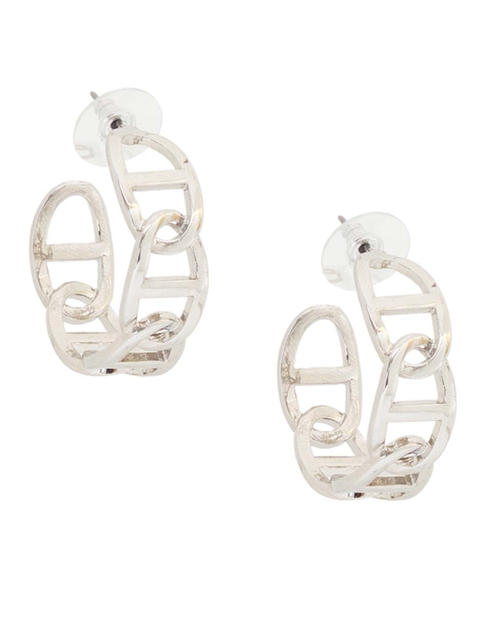 Aretes de aro con acabado brillante Aretes de aro con acabado brillante