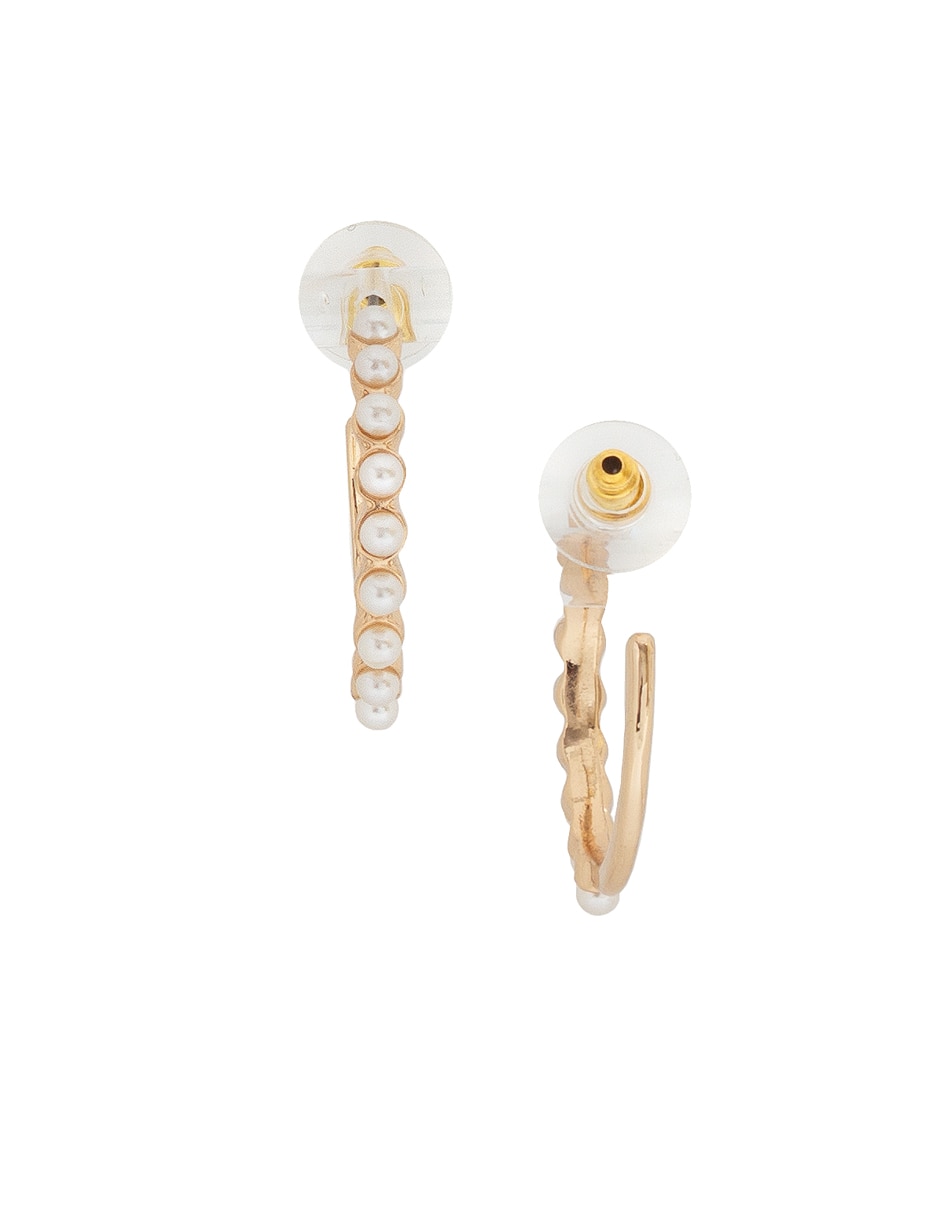 Aretes con acabado lustre perla 3