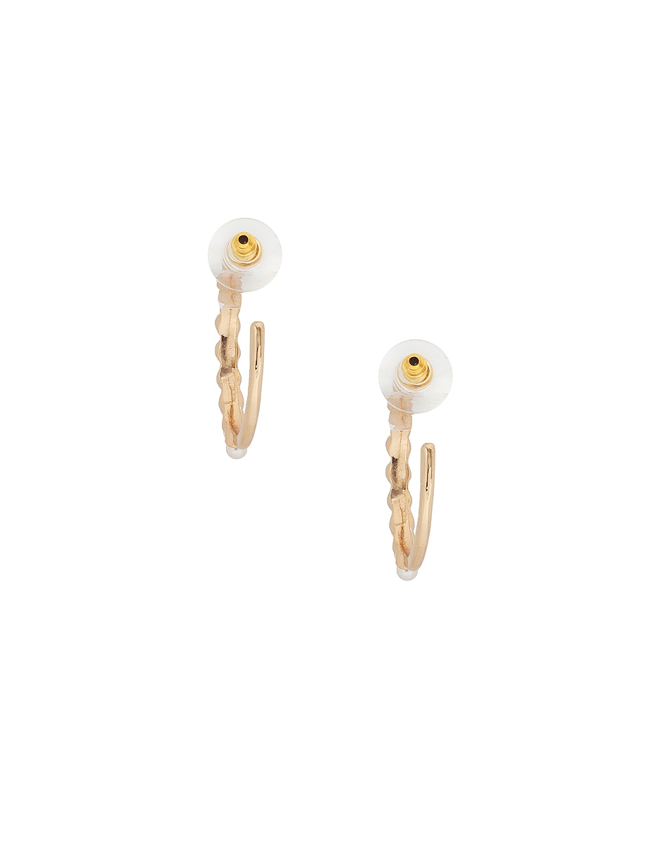 Aretes con acabado lustre perla 4