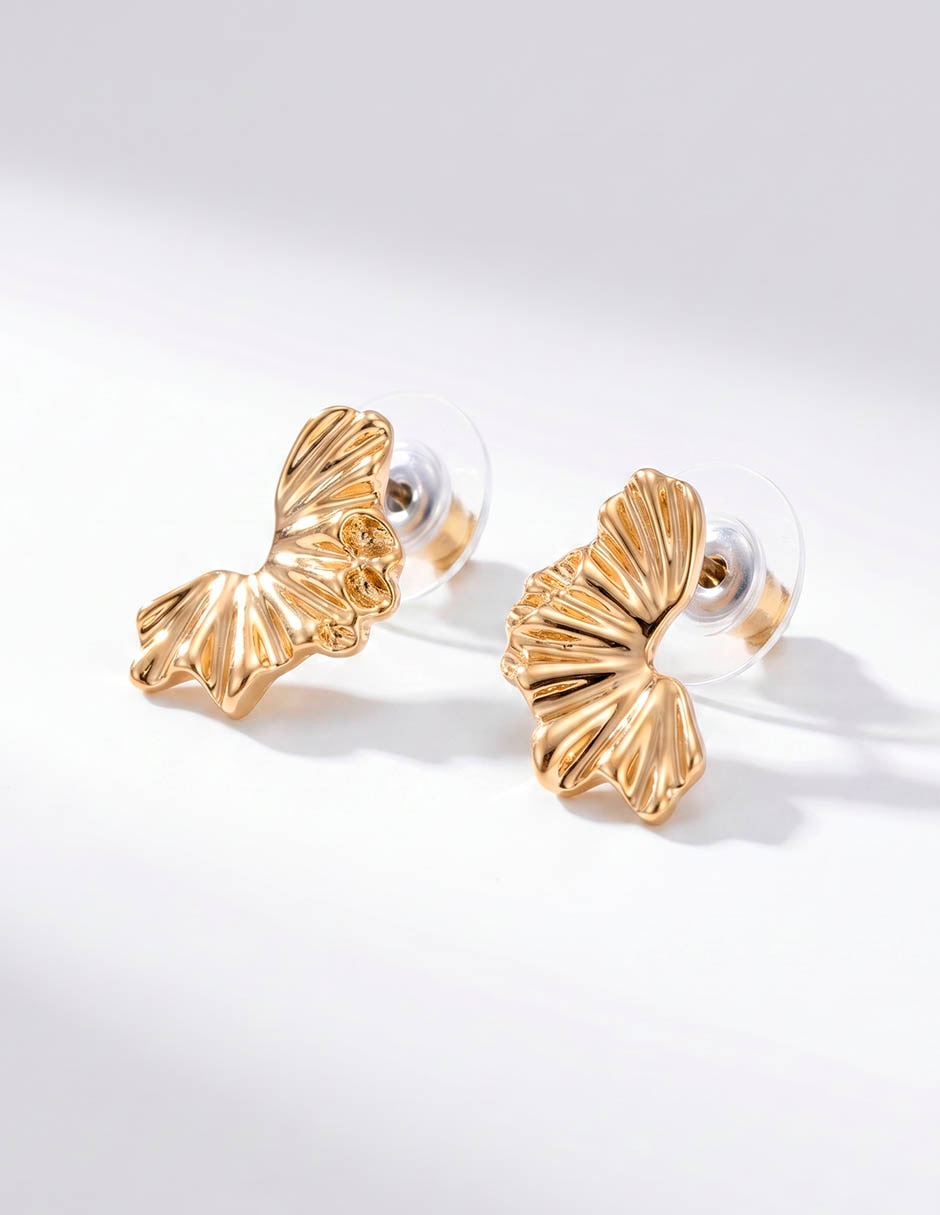 Aretes cortoss con acabado texturizado 2