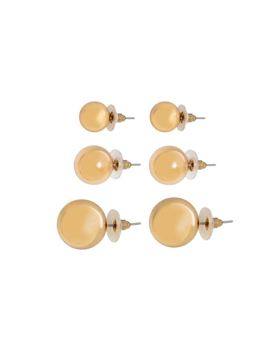 Set de aretes con acabado lustre 2