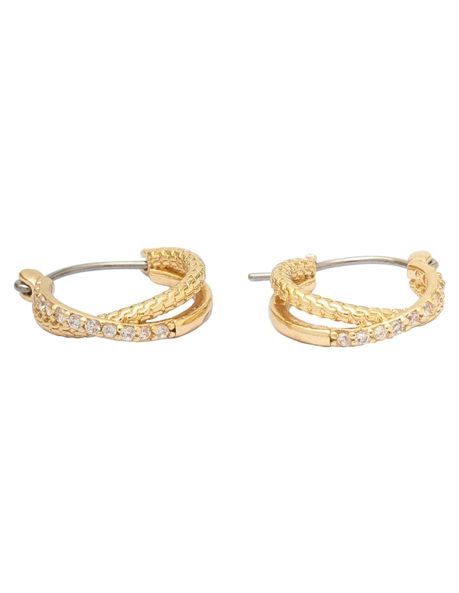 Aretes circulares con acabado brillante 2