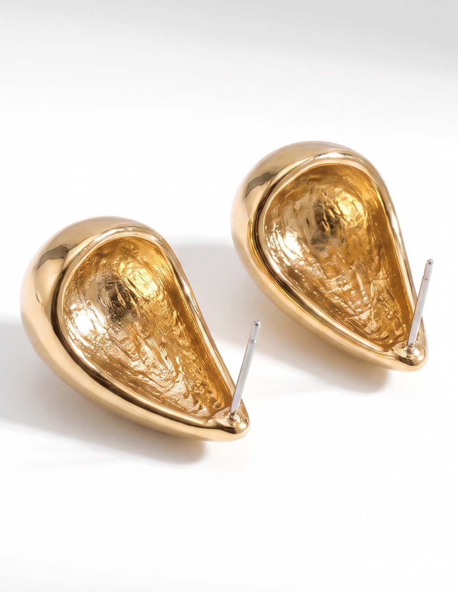 Aretes largos con acabado brillante 2