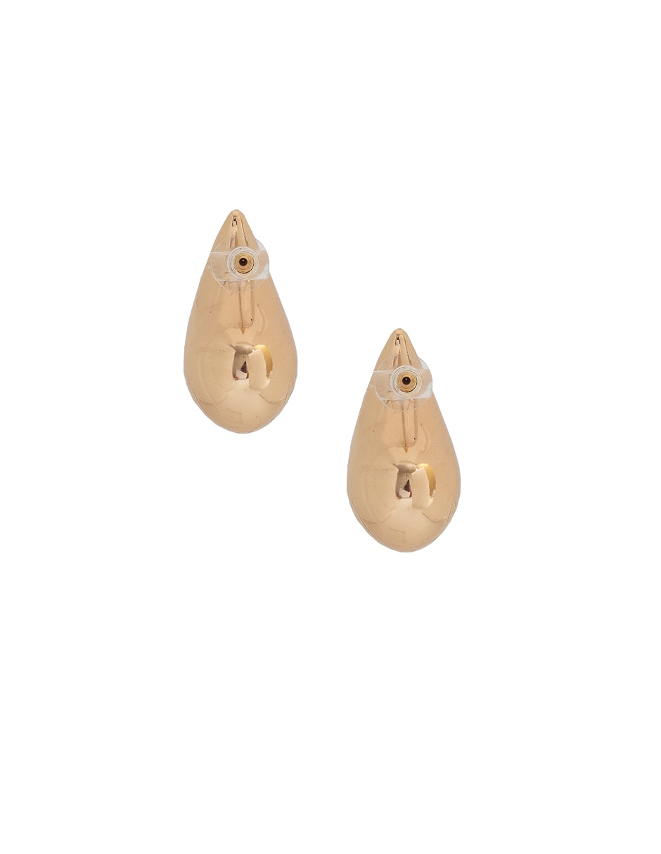 Aretes de gota con acabado brillante 3
