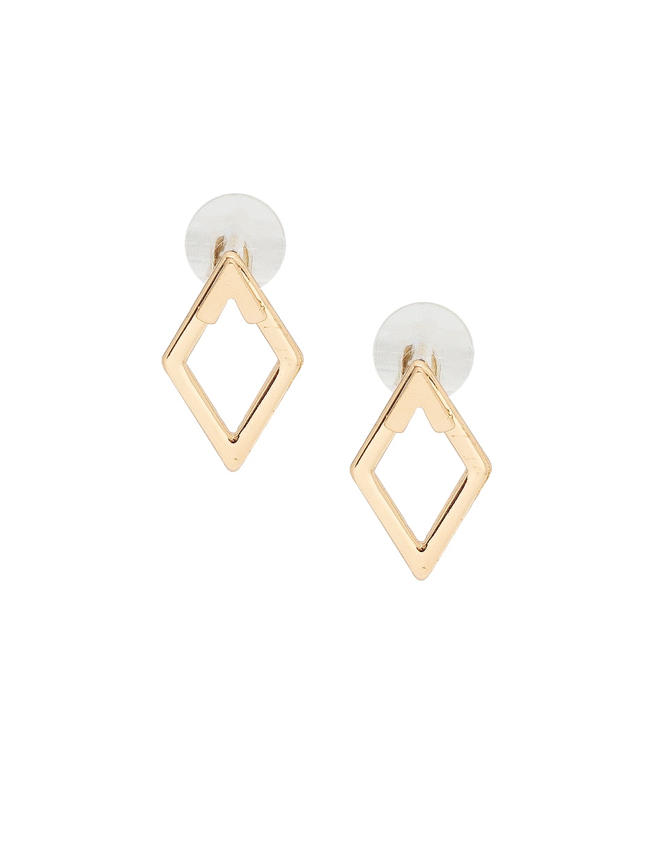 Aretes de rombo con acabado lustre Aretes de rombo con acabado lustre