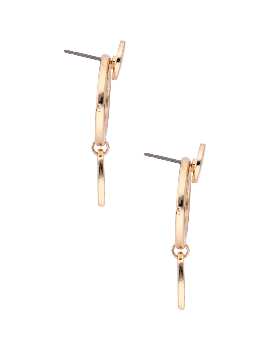 Aretes largos con acabado lustre 4