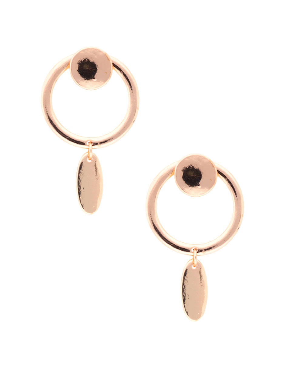 Aretes largos con acabado lustre 1