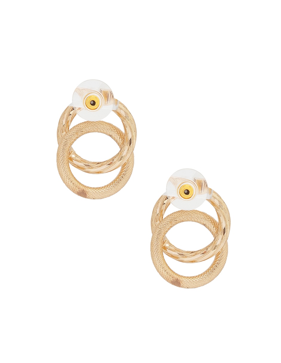 Aretes circulares con acabado brillante 2