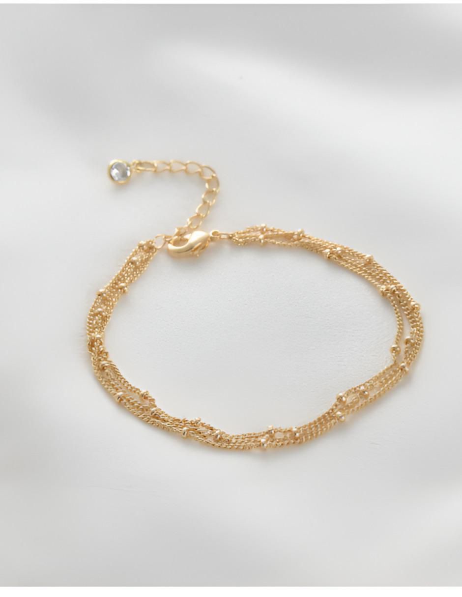 Pulsera acabado baño de oro 14 K 5