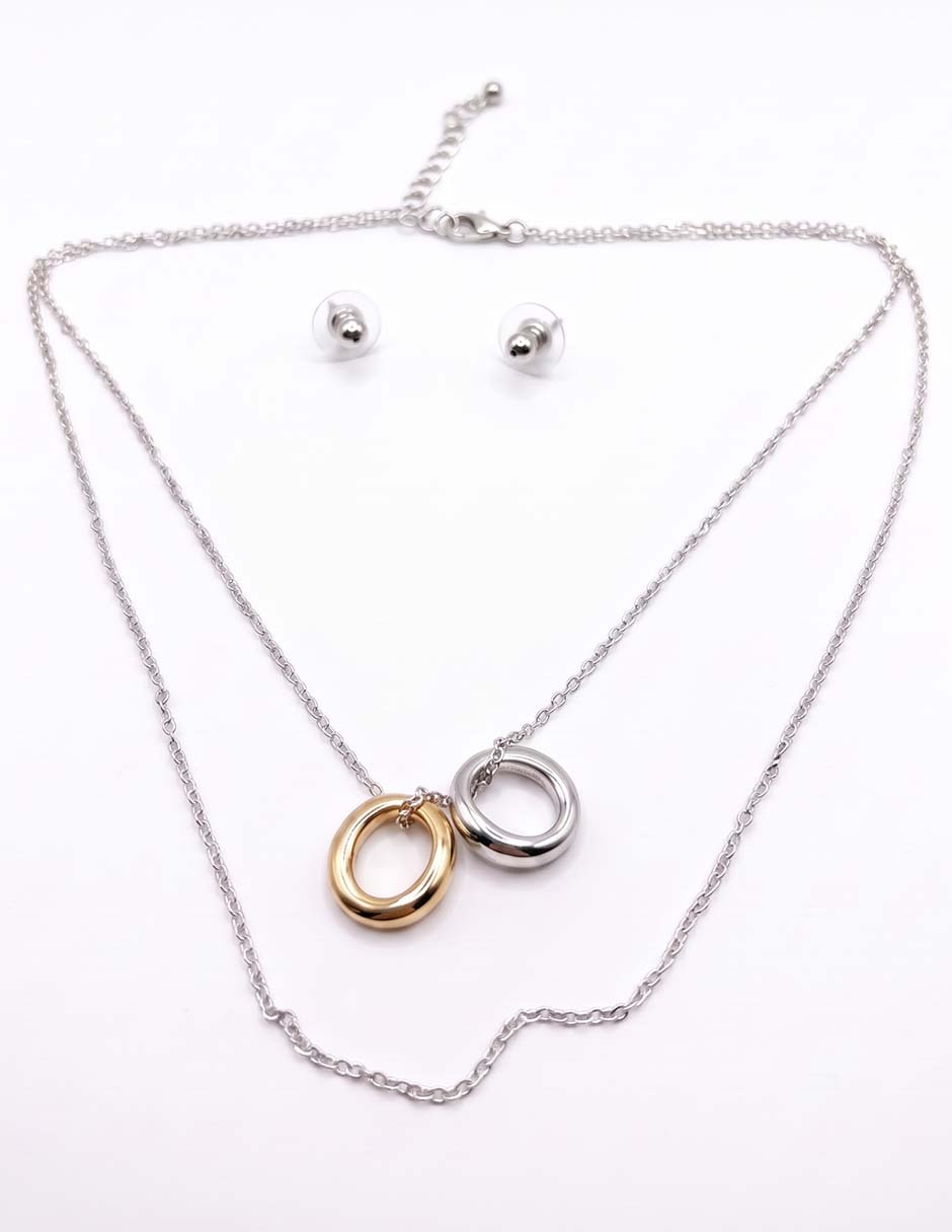 Aretes y collar Map