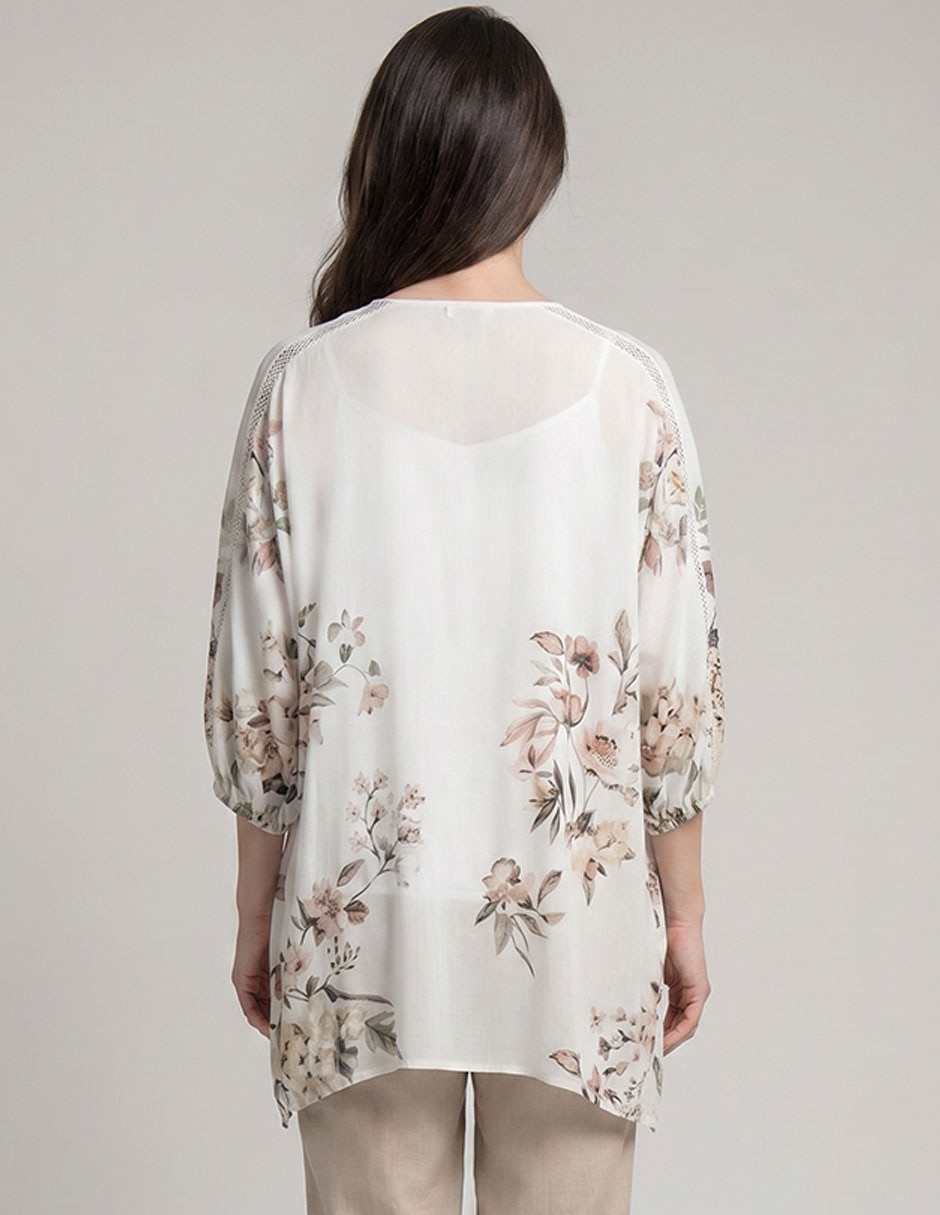 KIMONO PL4612604 SINTÉTIC, BLANCO 2