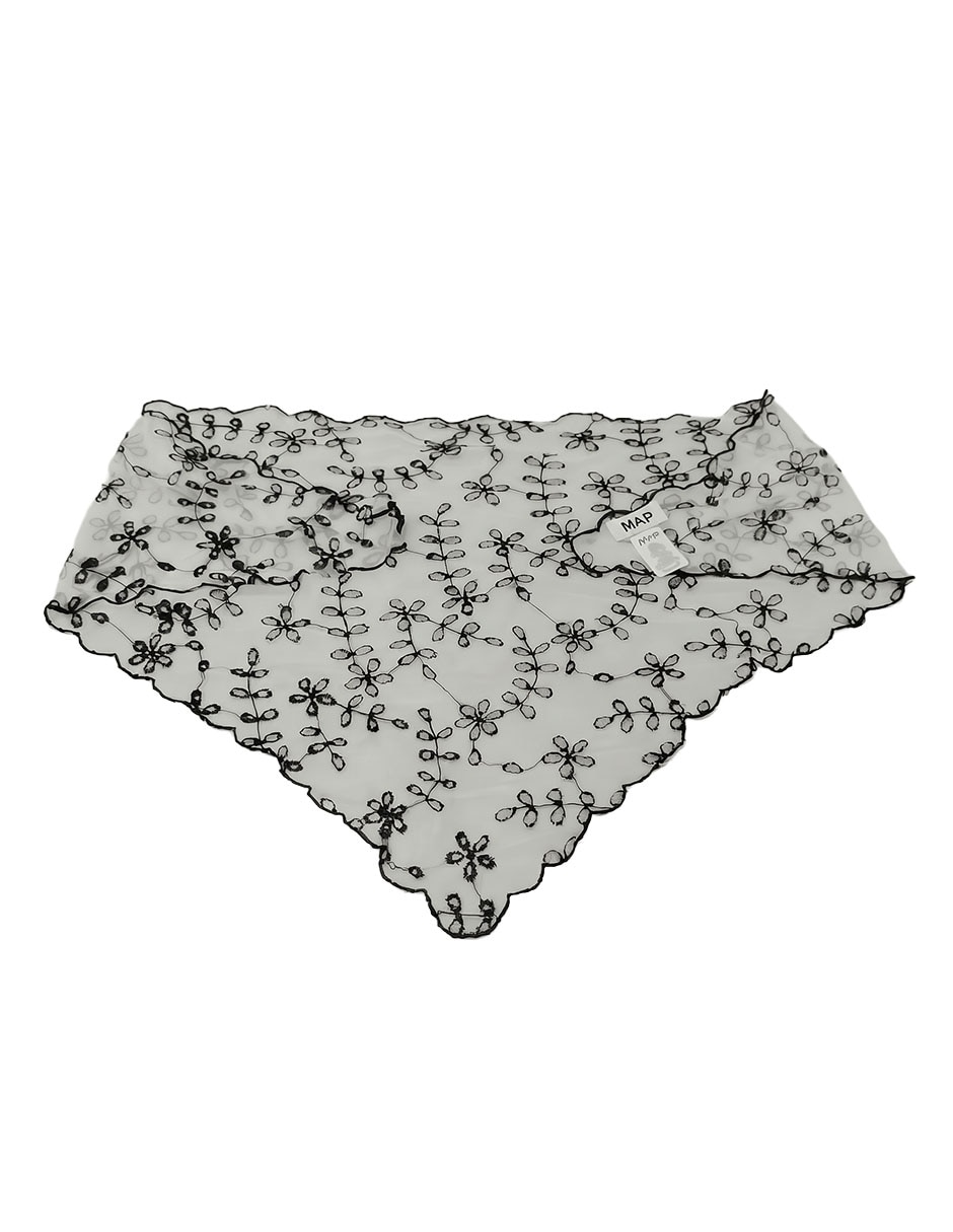 Mascada con estampado floral para mujer 1