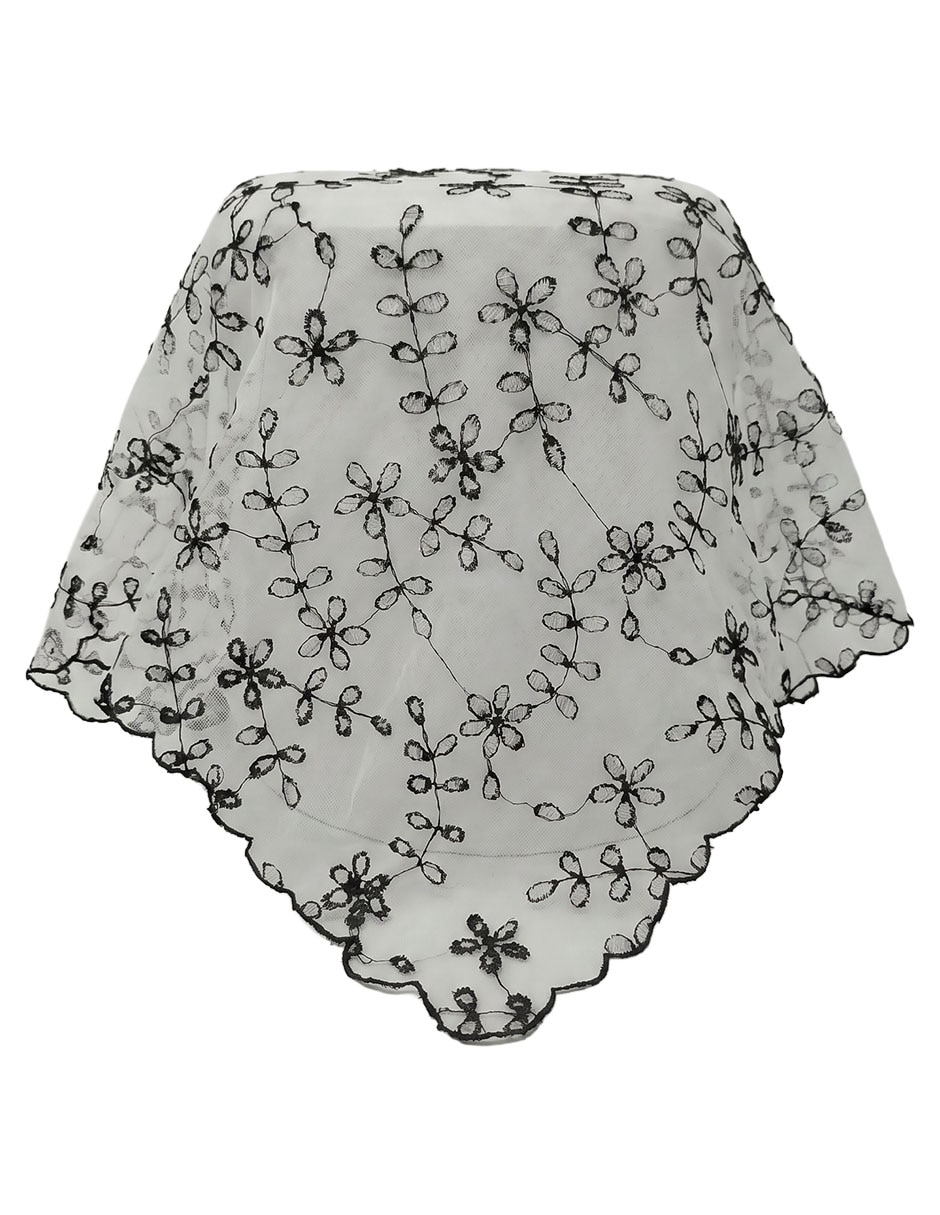 Mascada con estampado floral para mujer